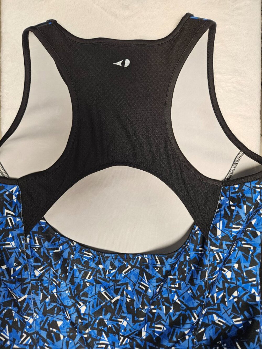 Grand Slam Performance Tennis Dress Blue Black Abstract Print Athletic L - Picture 7 of 14